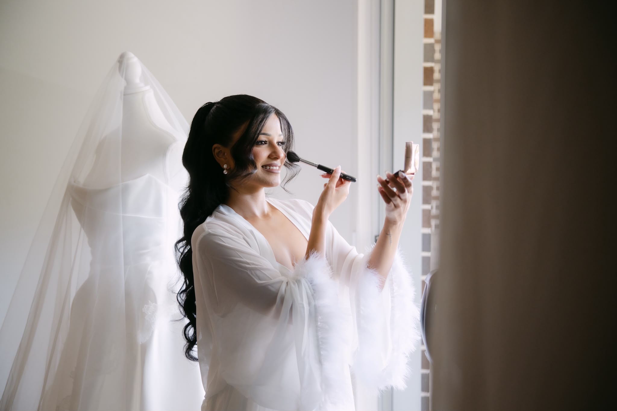 Getting ready on a wedding morning